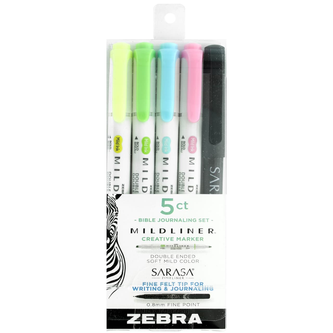 Zebra Bible Journal Mildliner™ Creative Marker & Sarasa® Fineliner Set